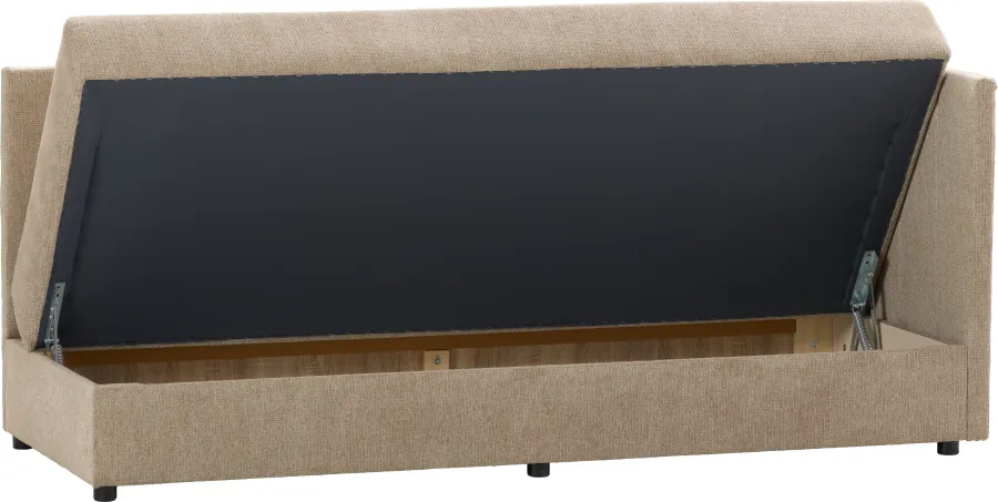 Tapczan Manilla prawy (rojal latte) 