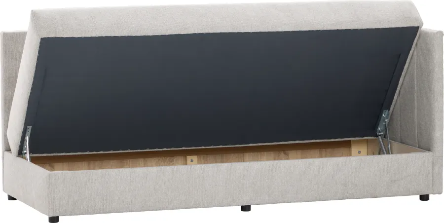 Tapczan Manilla prawy (rojal jasny szary)