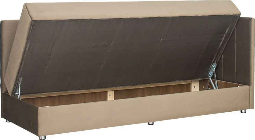 Tapczan Manilla prawy (plusz brąz)