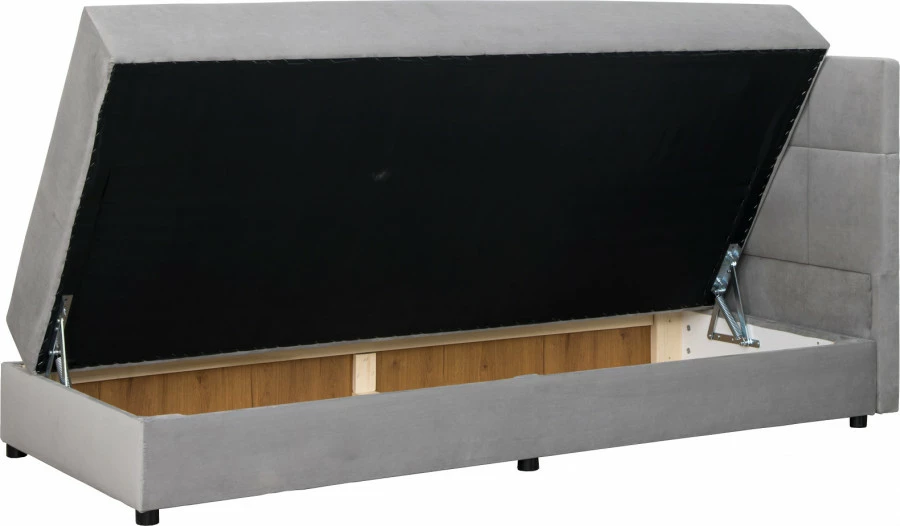 Tapczan Rio (plusz srebrzysty)