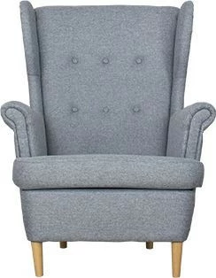 Fotel uszak Werina (gustimo szary) 