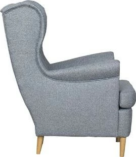 Fotel uszak Werina (gustimo szary) 