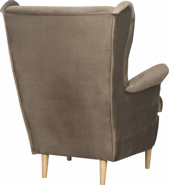 Fotel uszak Werina (plusz brąz)