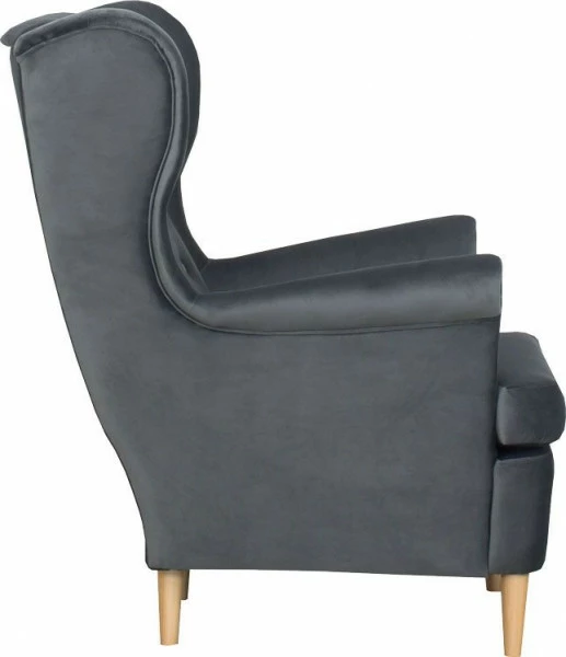 Fotel uszak Werina (plusz grafit) 