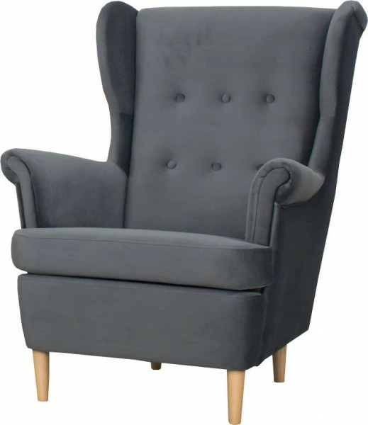 Fotel uszak Werina (plusz grafit)