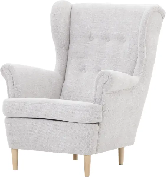 Fotel Werina (rojal jasny szary)