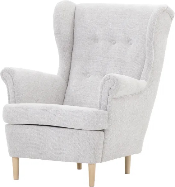 Fotel Werina (rojal jasny szary) 