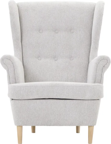 Fotel Werina (rojal jasny szary)