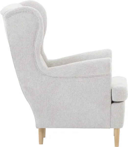 Fotel Werina (rojal jasny szary) 