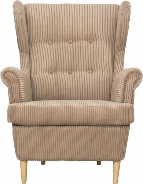 Fotel uszak Werina (sztruks brąz)