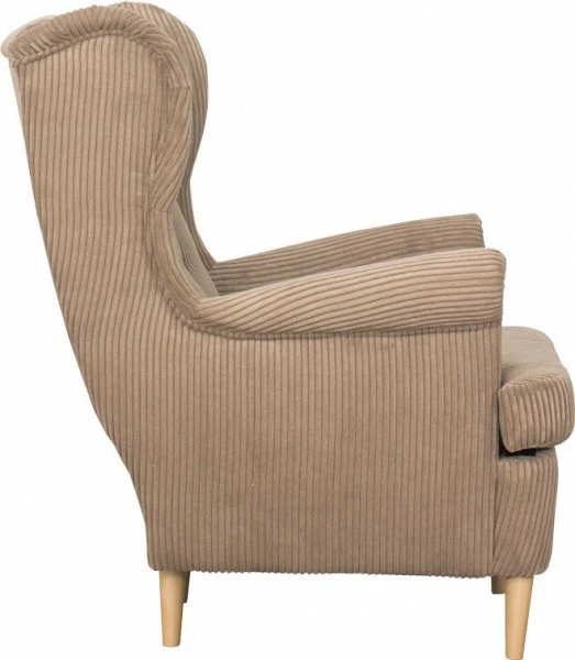 Fotel uszak Werina (sztruks brąz) 