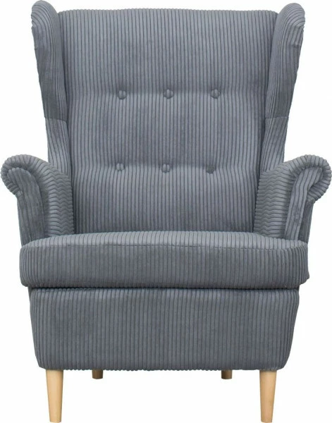 Fotel uszak Werina (sztruks grafit)