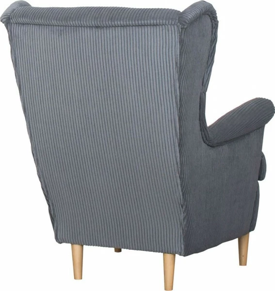 Fotel uszak Werina (sztruks grafit)