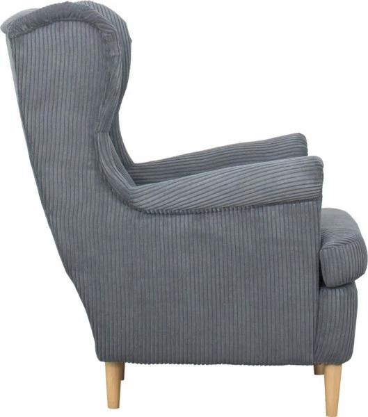 Fotel uszak Werina (sztruks grafit)