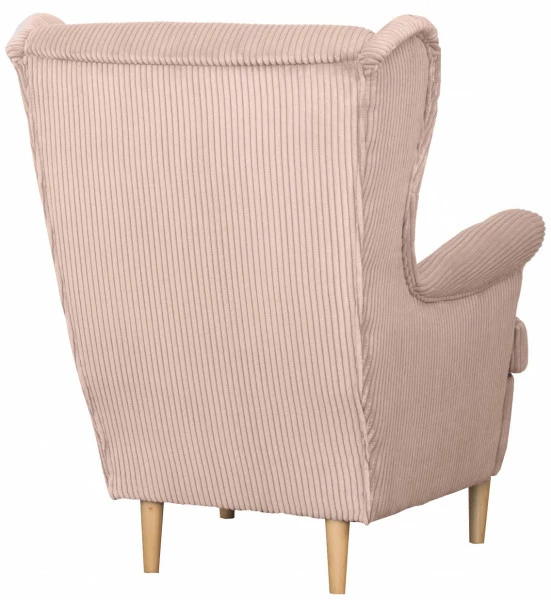 Fotel uszak Werina (sztruks róż)