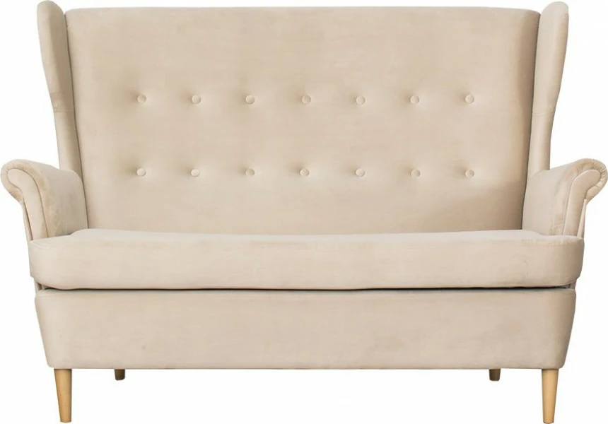 Sofa 2-osobowa Werina (plusz beż) 