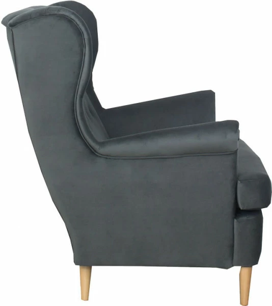 Sofa 2-osobowa Werina (plusz grafit)