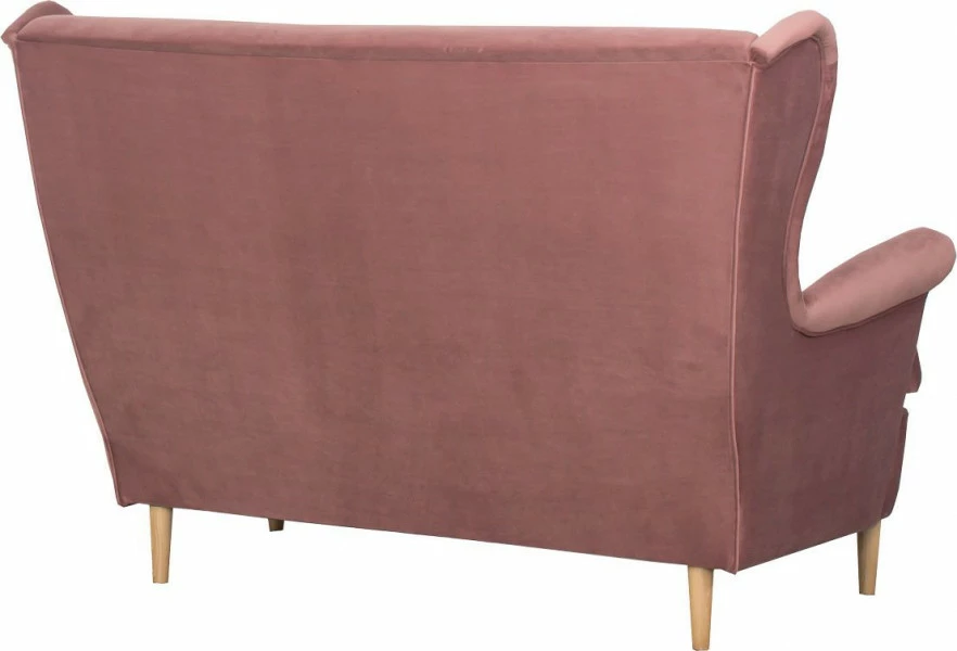Sofa 2-osobowa Werina (plusz brudny róż)