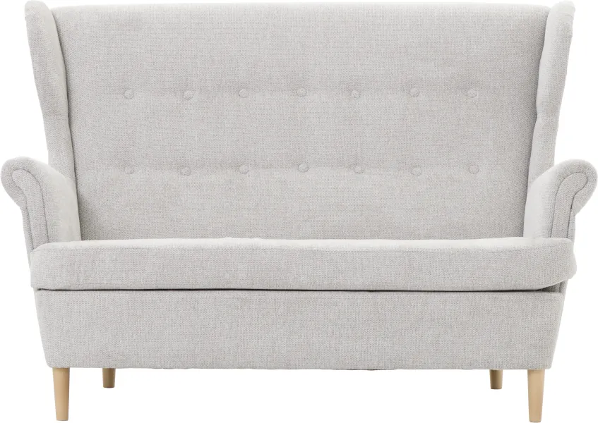 Sofa 2-osobowa Werina (rojal jasny szary) 