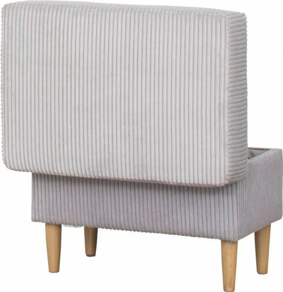 Puf Werina (sztruks szary)