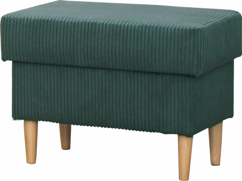 Puf Werina (sztruks zielony)