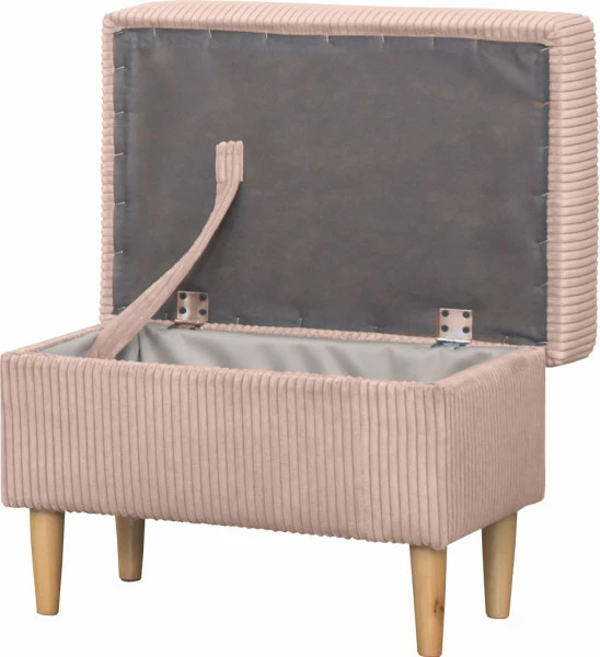 Puf Werina (sztruks róż)