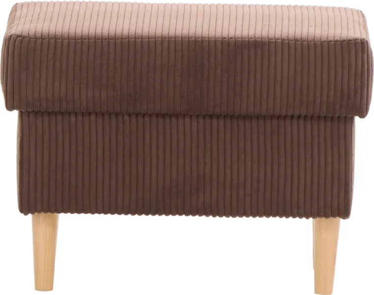 Puf Werina (sztruks czekoladowy brąz)