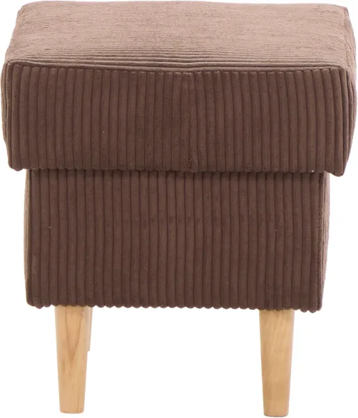 Puf Werina (sztruks czekoladowy brąz)