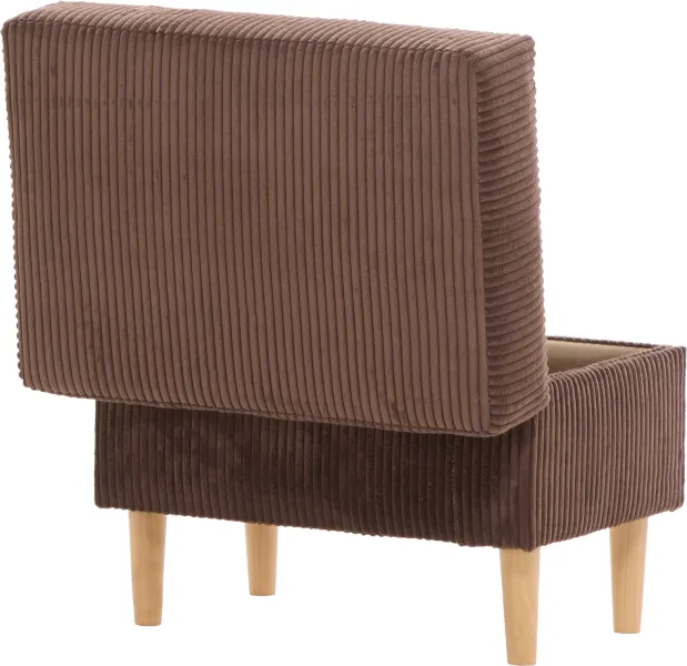 Puf Werina (sztruks czekoladowy brąz)