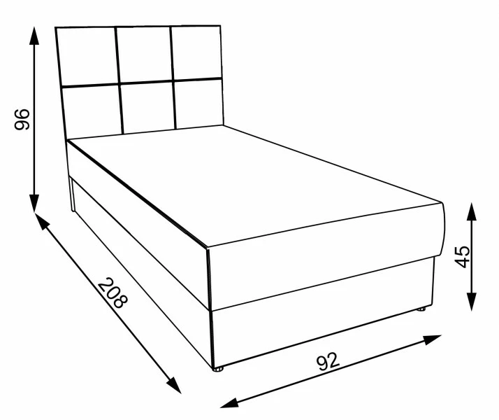 Tapczan Rio (plusz beż)