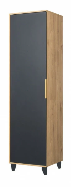 Półszafa uniwersalna (prawa/lewa) Floryda (grafit/dąb Soma ciemny) 