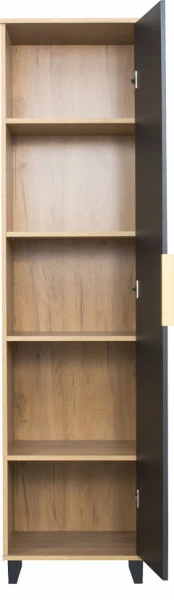 Półszafa uniwersalna (prawa/lewa) Floryda (grafit/dąb Soma ciemny) 