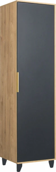 Półszafa uniwersalna (prawa/lewa) Floryda (grafit/dąb Soma ciemny)