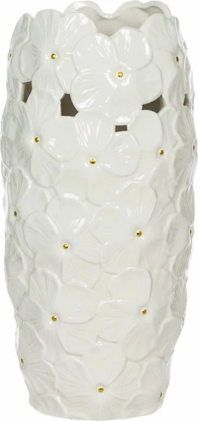 Wazon z motywem kwiatowym Fabelle 30 (biały)