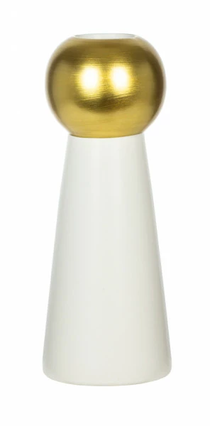 Wazon Naturos 32 (biały/złoty)