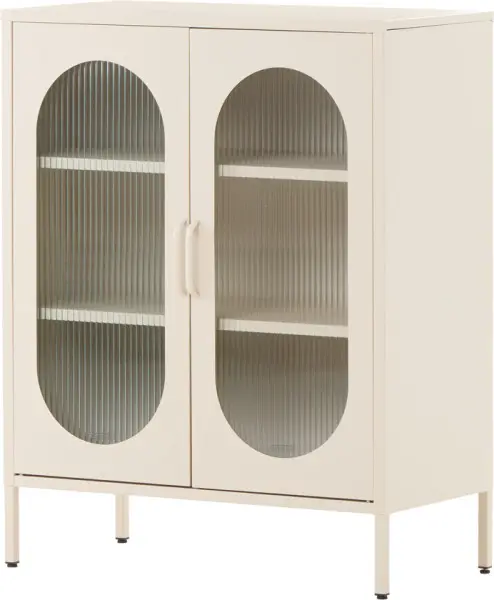 Witryna metalowa 2 drzwiowa Groovi 1 (beż)