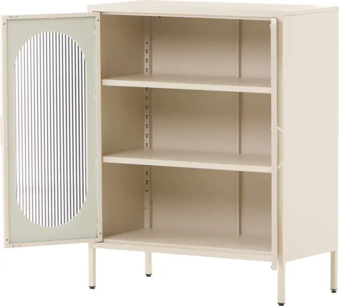 Witryna metalowa 2 drzwiowa Groovi 1 (beż)