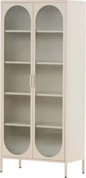 Witryna metalowa 2 drzwiowa Groovi 2 (beż)