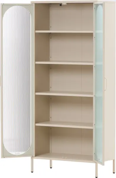 Witryna metalowa 2 drzwiowa Groovi 2 (beż)