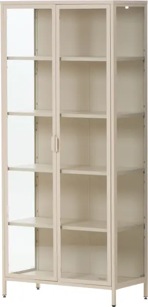 Witryna metalowa 2 drzwiowa Groovi 3 (beż)