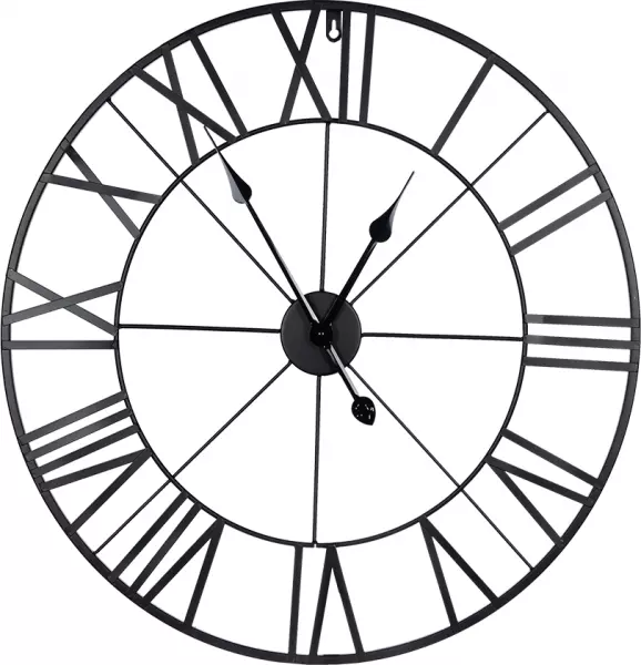 Zegar metalowy 25 (czarny) 