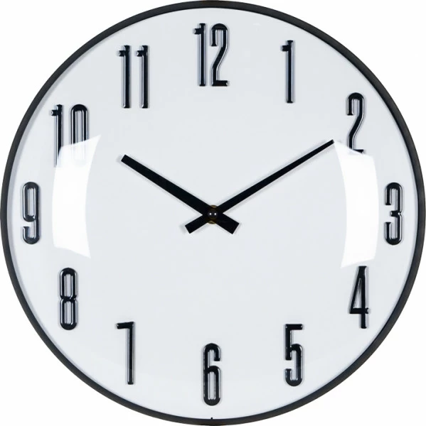 Zegar ścienny Naturos (czarny/biały)