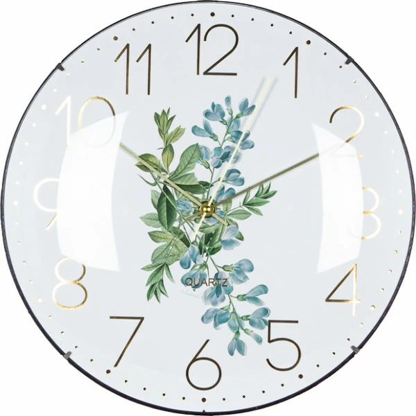 Zegar ścienny Naturos (czarny/złoty) 