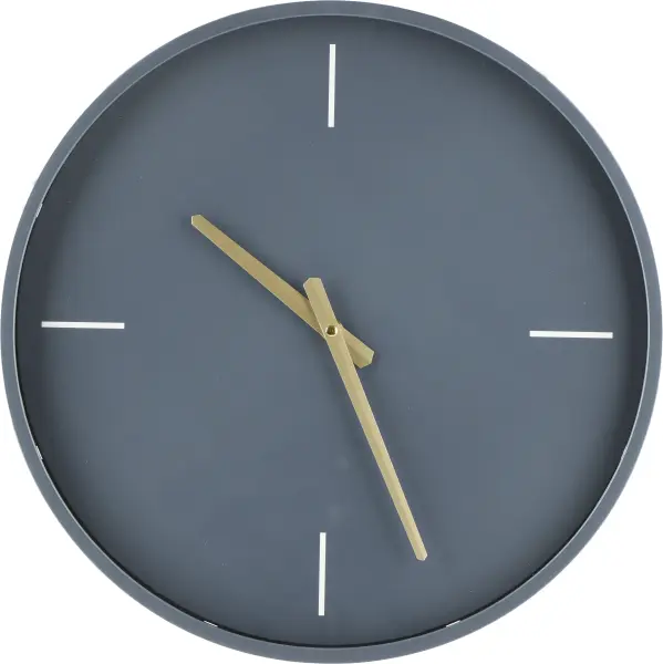 Zegar ścienny Naturos (granatowy/złoty)