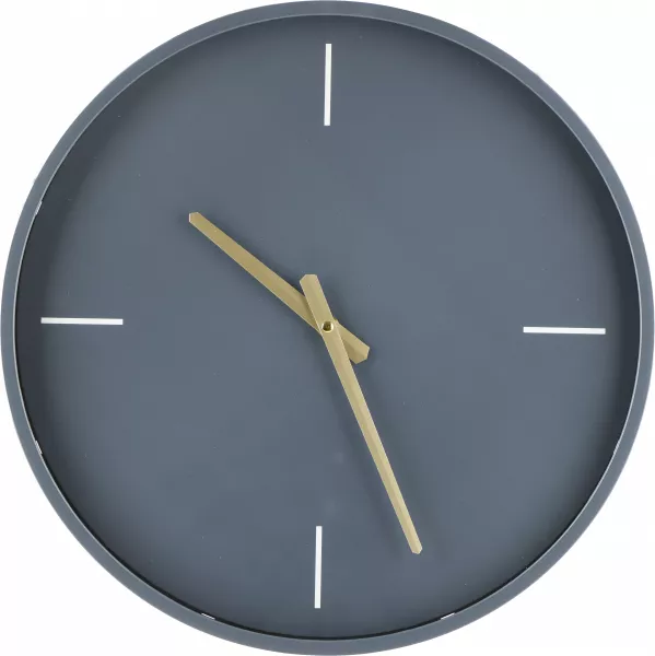 Zegar ścienny Naturos (granatowy/złoty) 
