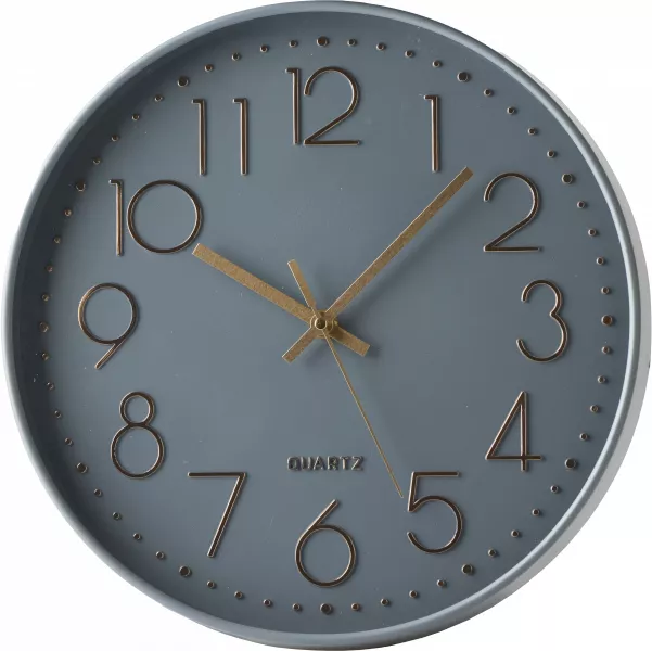 Zegar ścienny Naturos (grafitowy/różowo-złoty)