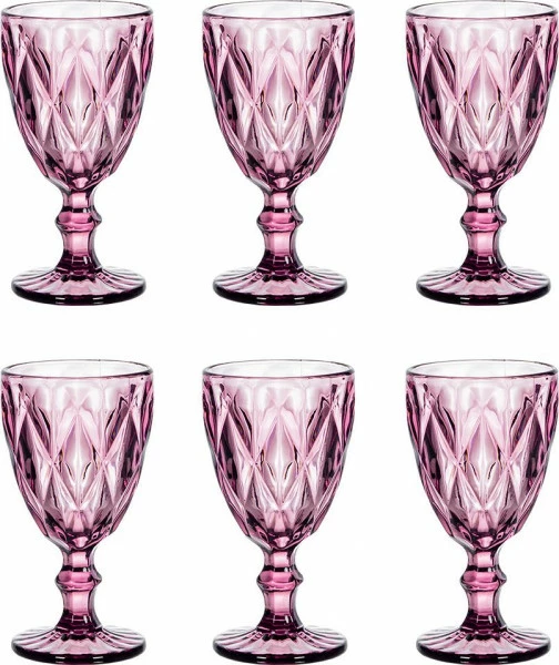 Zestaw kieliszków Elise 6szt. (różowy) 