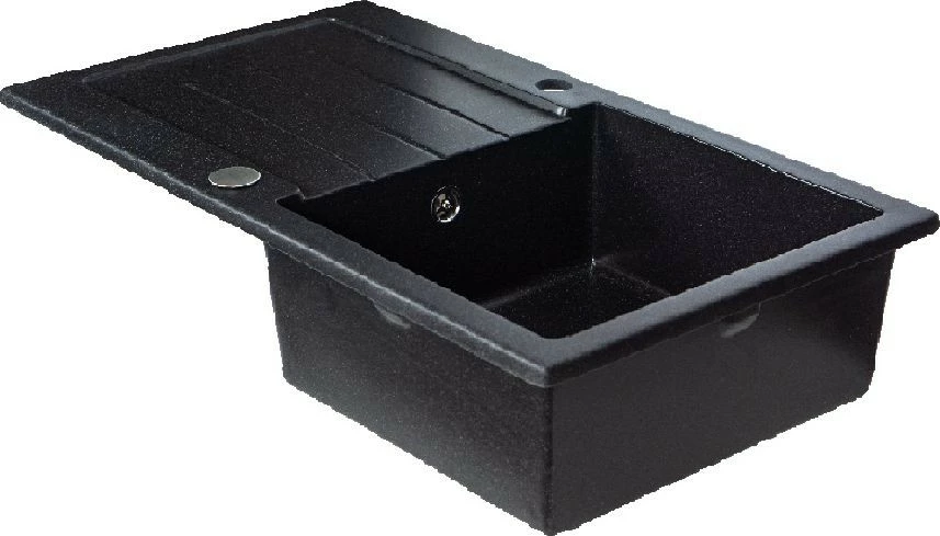 Zlew 1-komorowy (czarny-granitowy) 