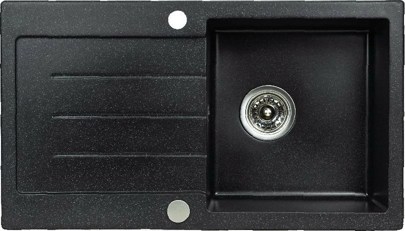 Zlew 1-komorowy (czarny-granitowy) 