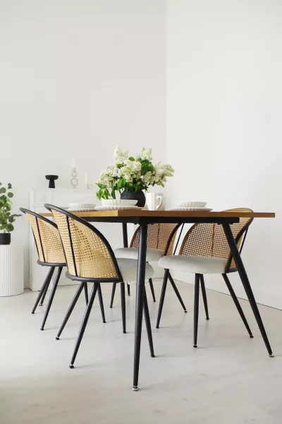 Krzesło Skandina (kremowy/czarny)